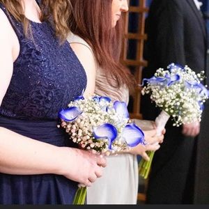 Royal Blue/Navy Sleeveless Long Dress